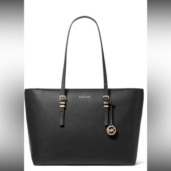 Michael Kors Handbags - Michael Kors Black Tote with Gold Accents